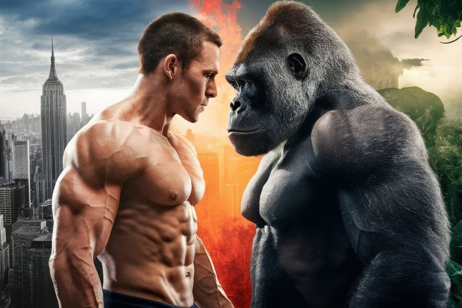 Average strength of a gorilla