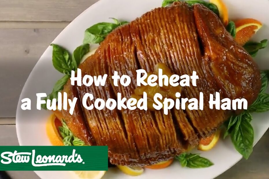 Baked ham temperature