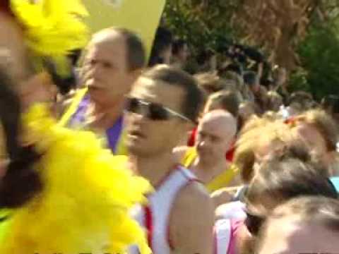 Celebrities running london marathon