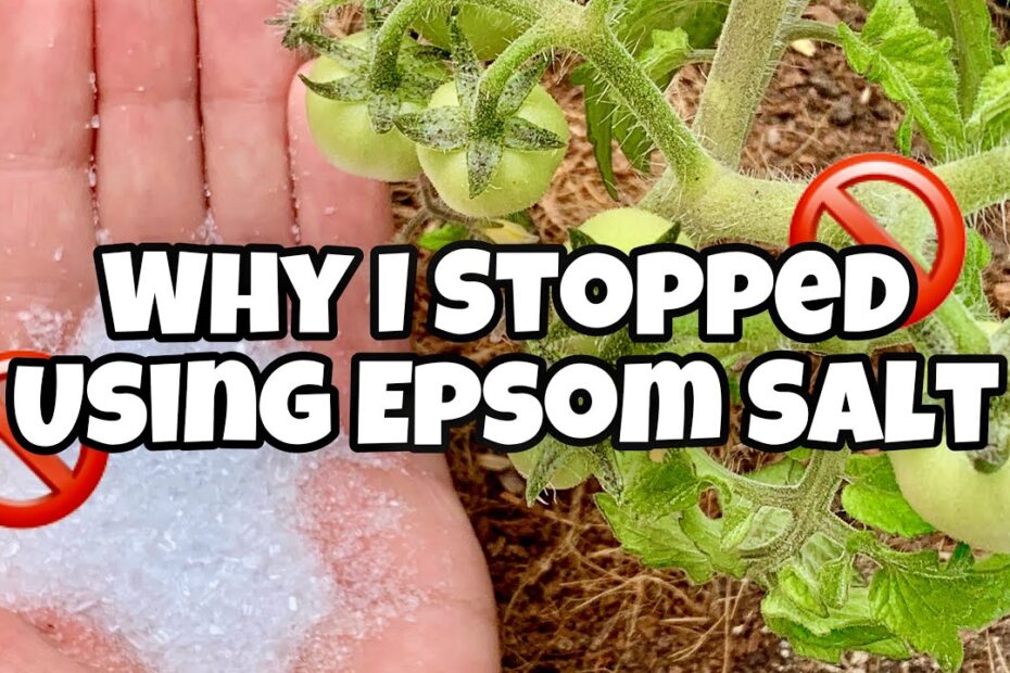 Epsom salt for plants