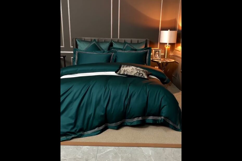 Green duvet cover set