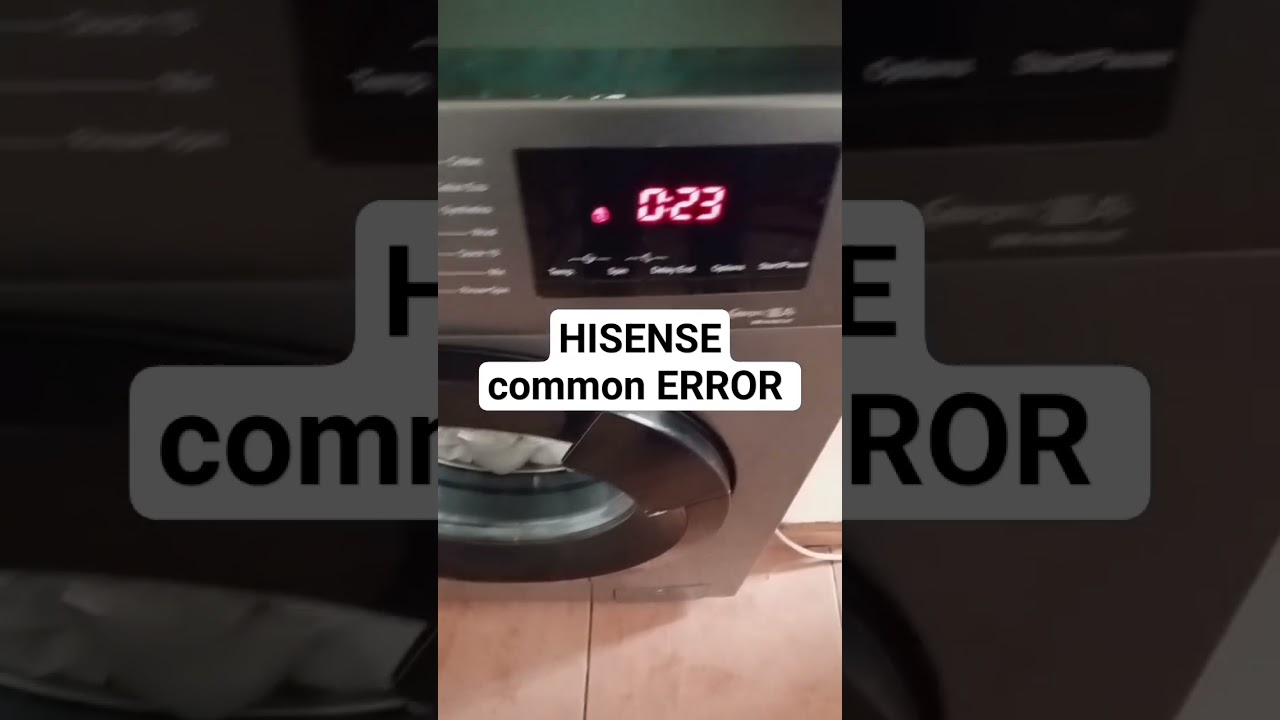 &ldquo;Hisense Washing Machine F03 Error: The Mystery Your Socks Deserve to Solve!&rdquo; - FotoBreak News !