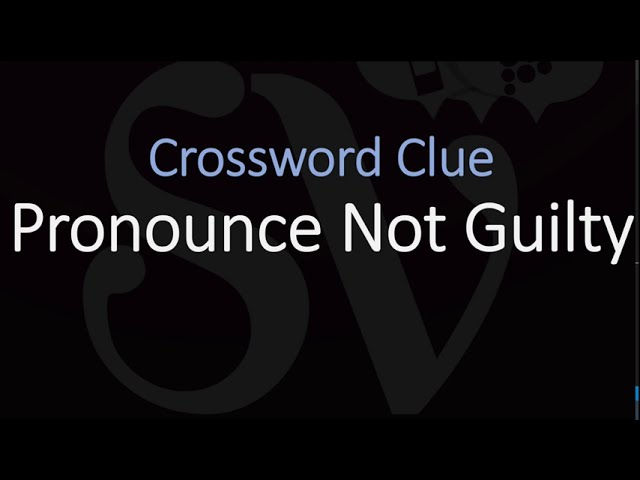Innocent crossword clue