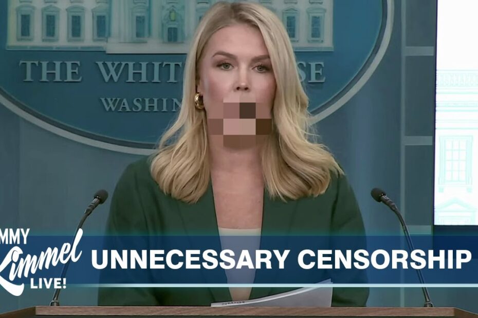 Jimmy kimmel karoline leavitt actual video