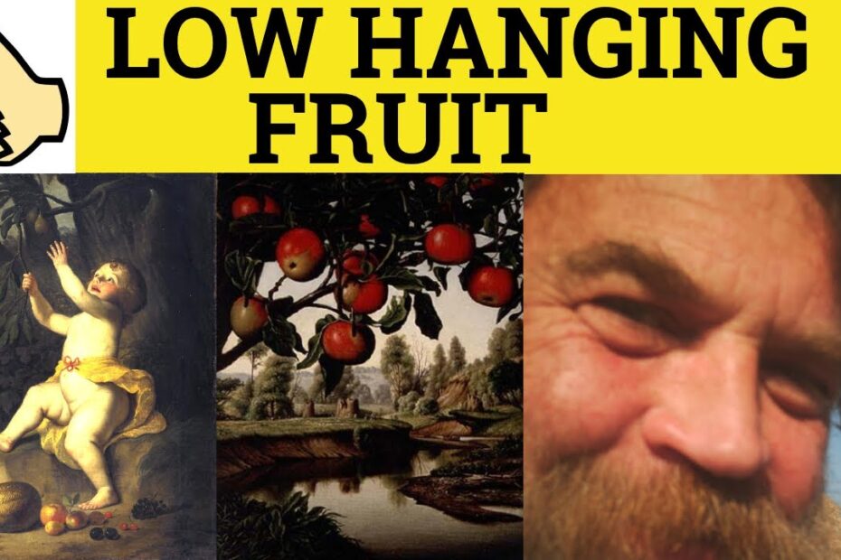 Low hanging fruit meaning