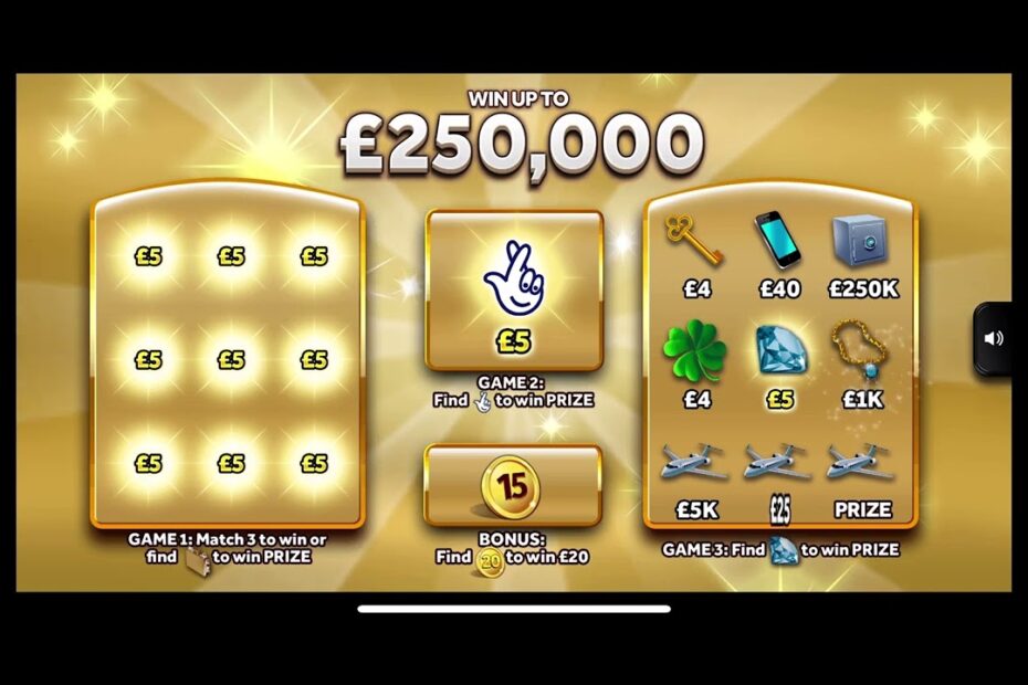 National lottery instant wins