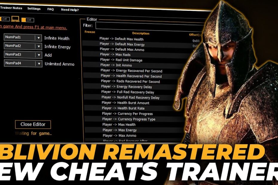 Oblivion remastered cheat table