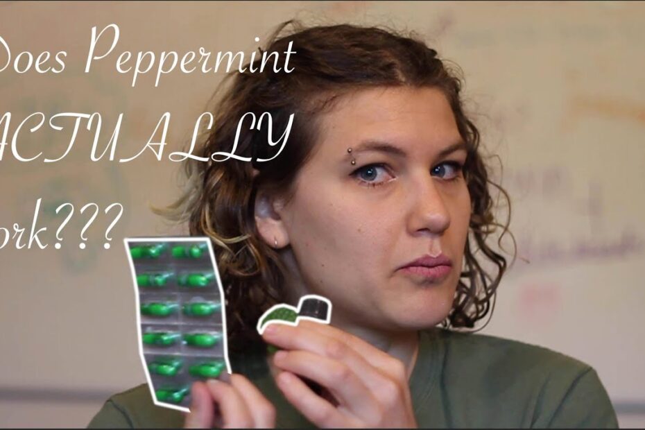 Peppermint oil capsules