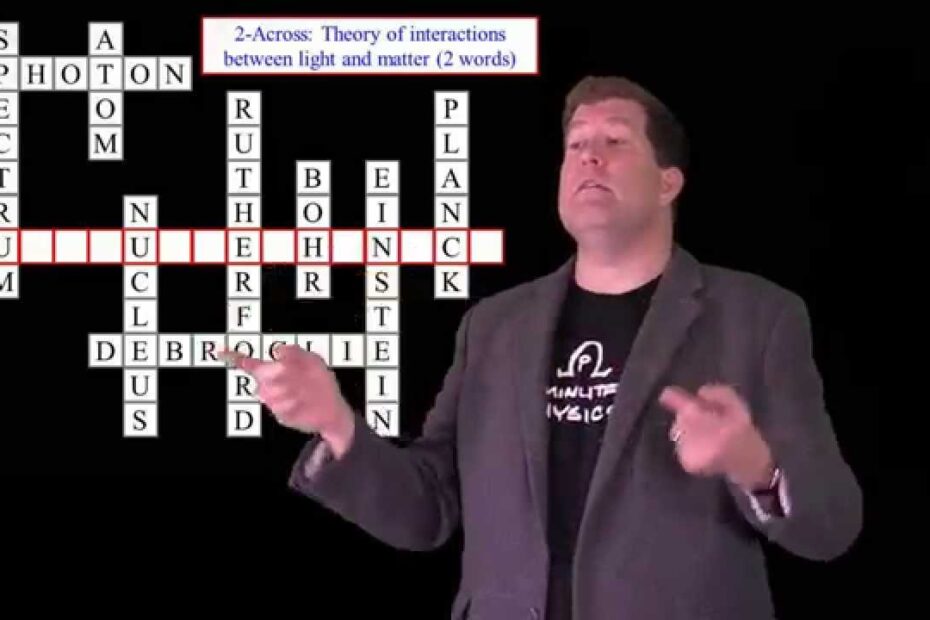 Quantum of light crossword clue