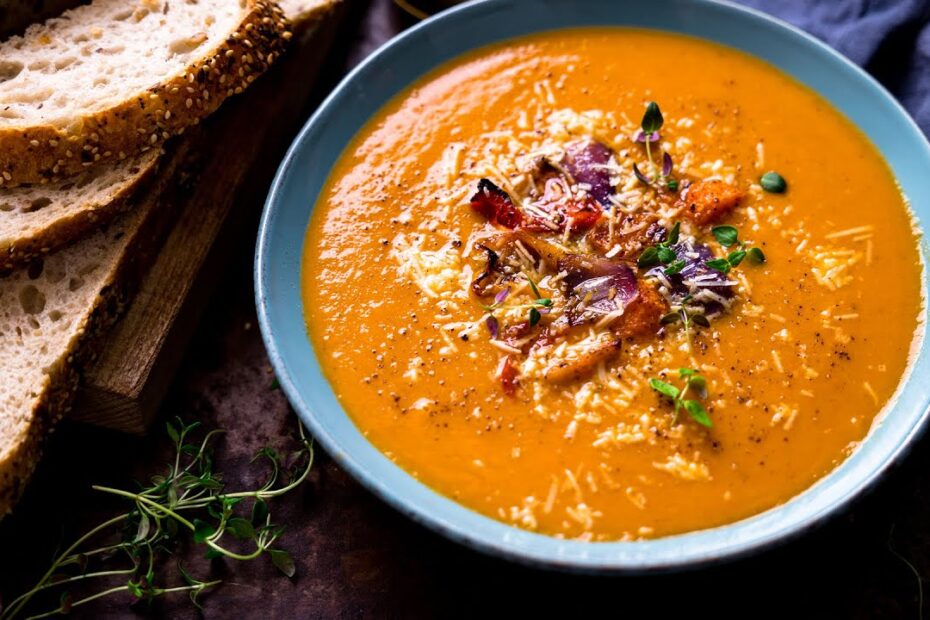 Roasted vegetable soup