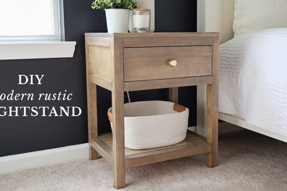Rustic bedside tables