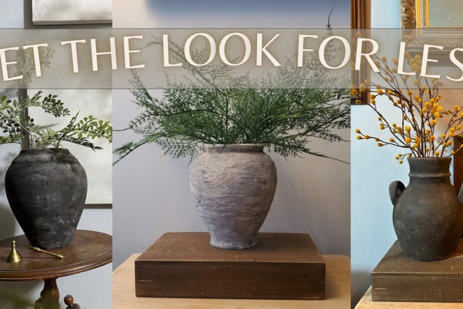 Rustic grey vase