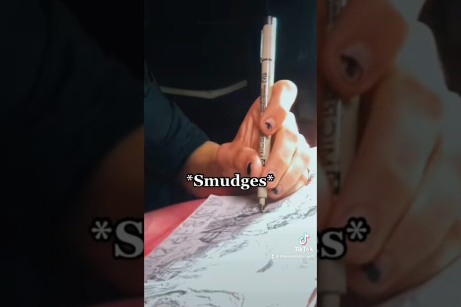 Smudge as wet ink