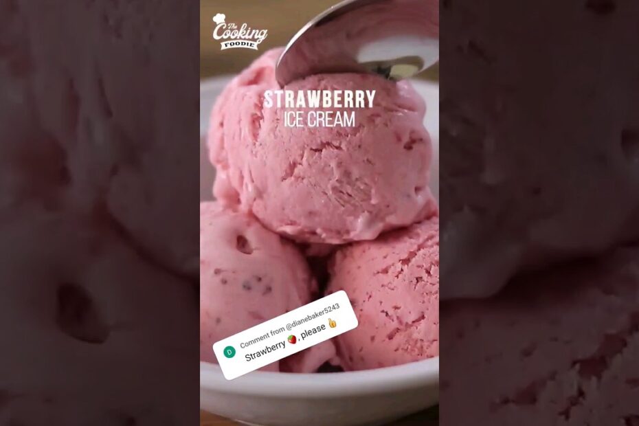 Strawberry ice cream bar