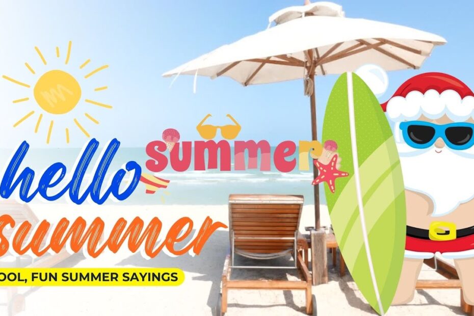 Summer Sayings