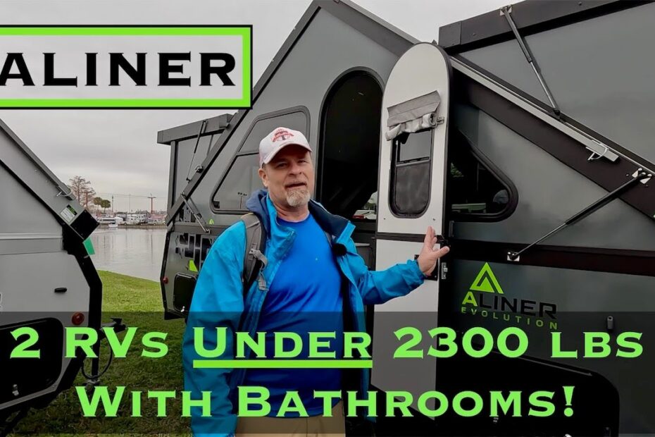 a frame camper with bathroom