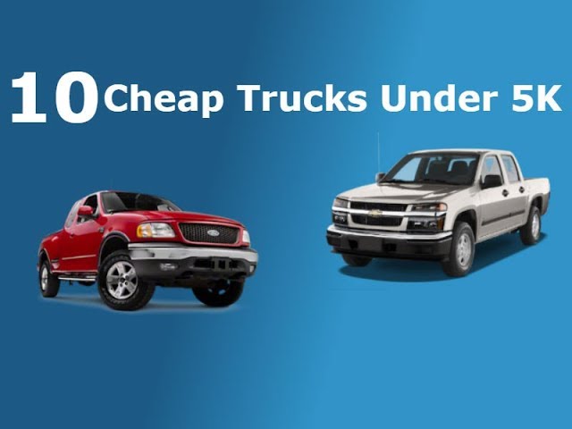 auto trader trucks under 5000