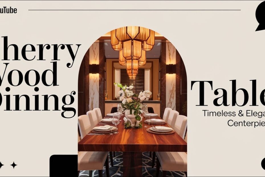 round cherry dining room set
