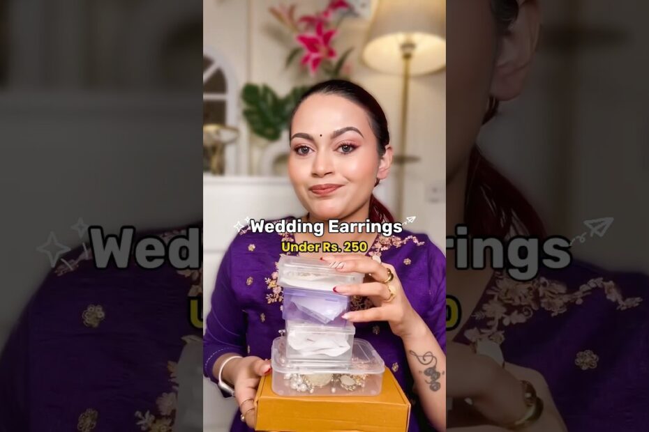 long earrings for wedding