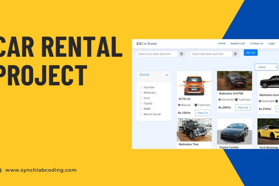 vehicle rental management system using php and mysql