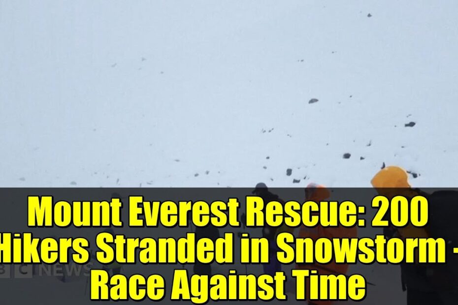 Mount everest snowstorm rescue: the full story of the harrowing survival mission